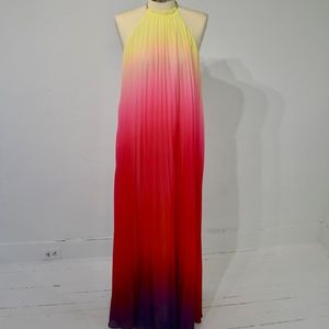 Ombre Halter Gown